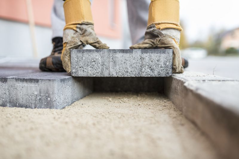 Sidewalk Pavers Installation