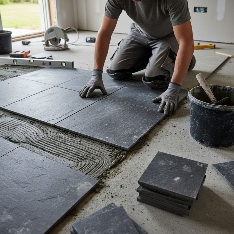 Slate Hardscape Installation