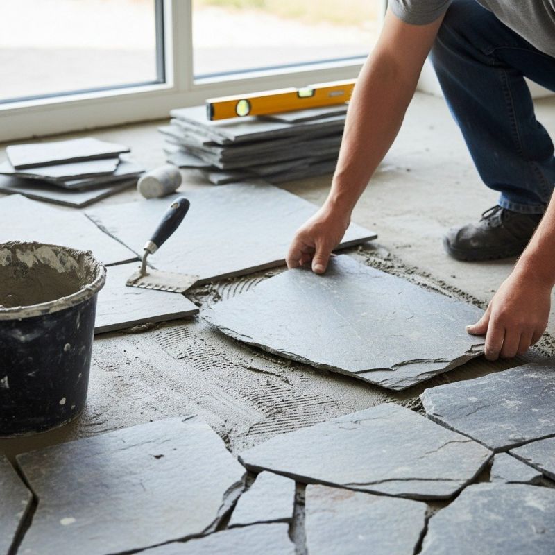 Slate Paving Installation
